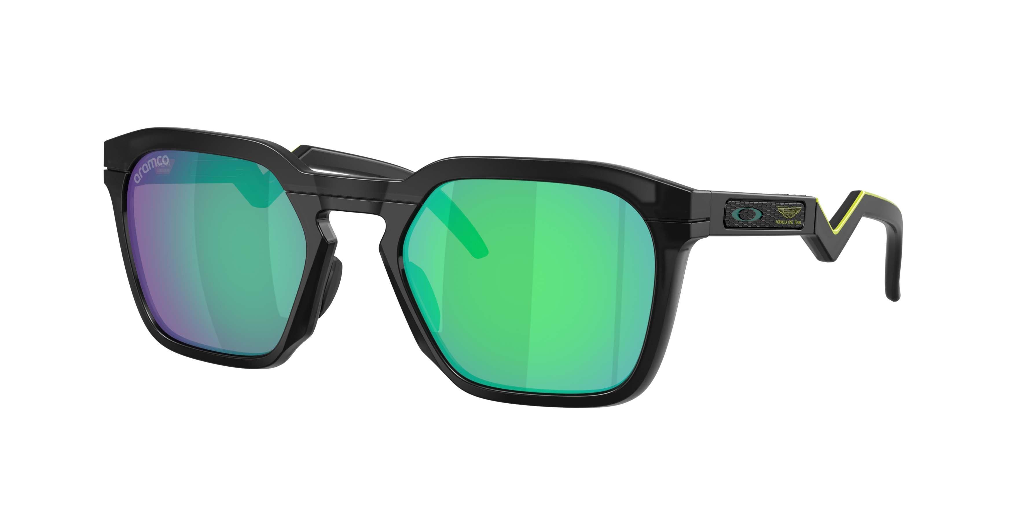 Oakley HSTN SQ Prizm Jade Sunglasses - Black Ink  - BLACK/GREEN